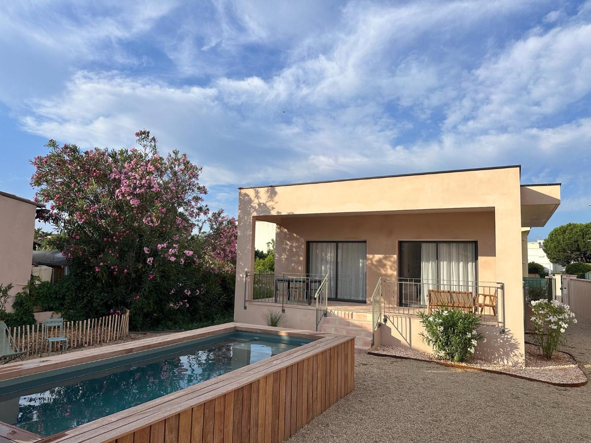 Villa Familiale Avec Piscine Hyper Centre Valras-Plage Exterior foto