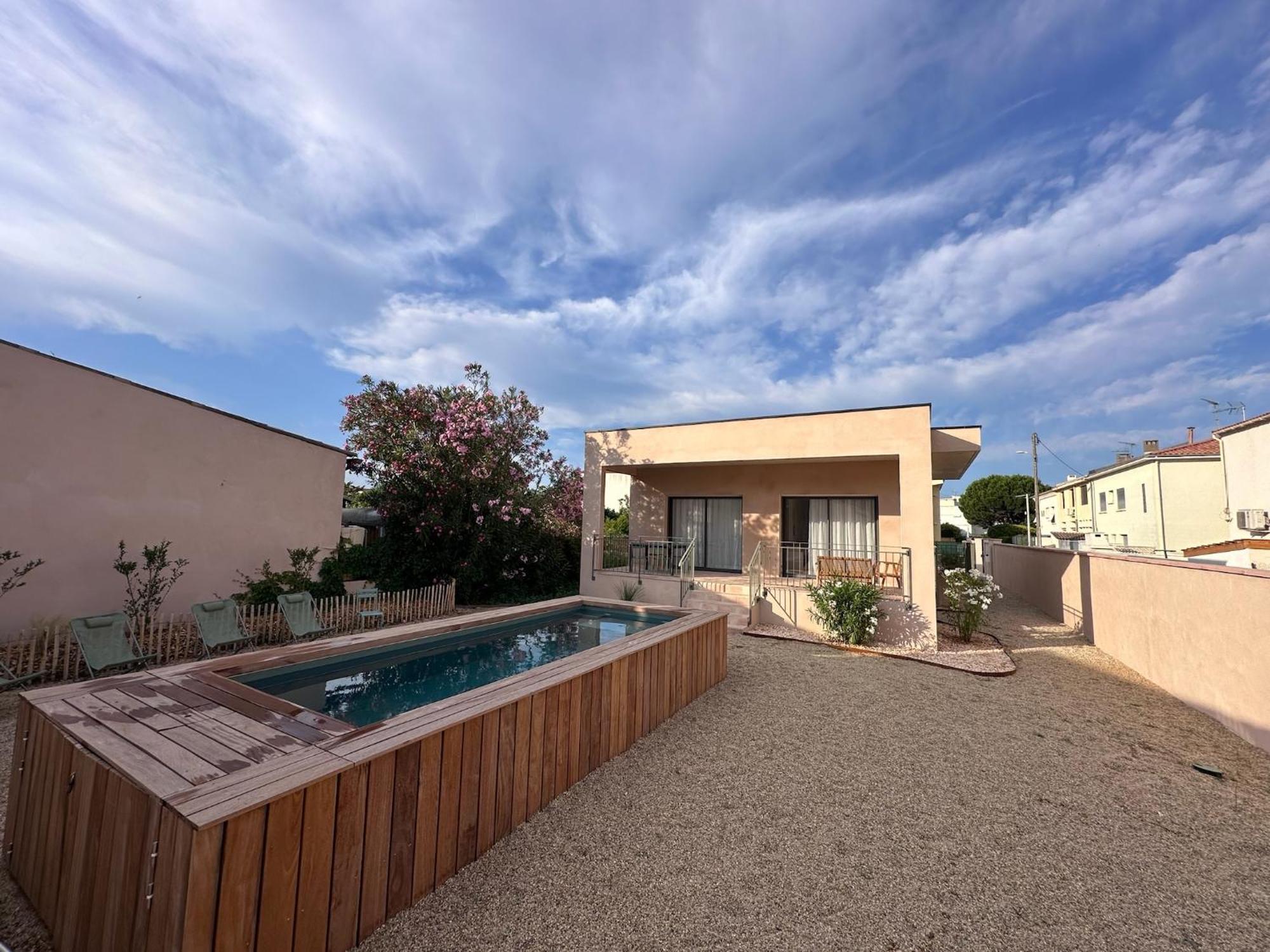 Villa Familiale Avec Piscine Hyper Centre Valras-Plage Exterior foto