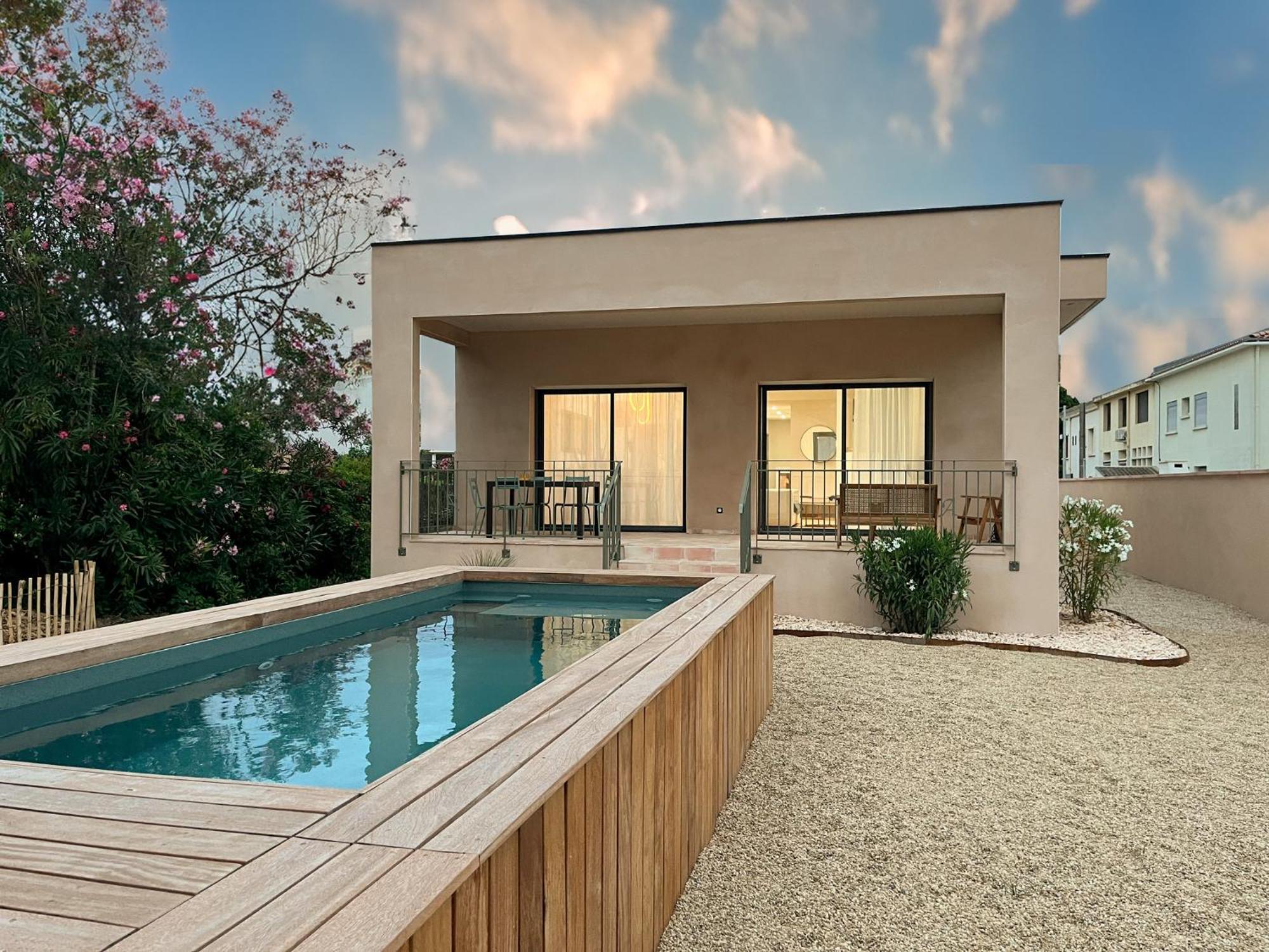 Villa Familiale Avec Piscine Hyper Centre Valras-Plage Exterior foto