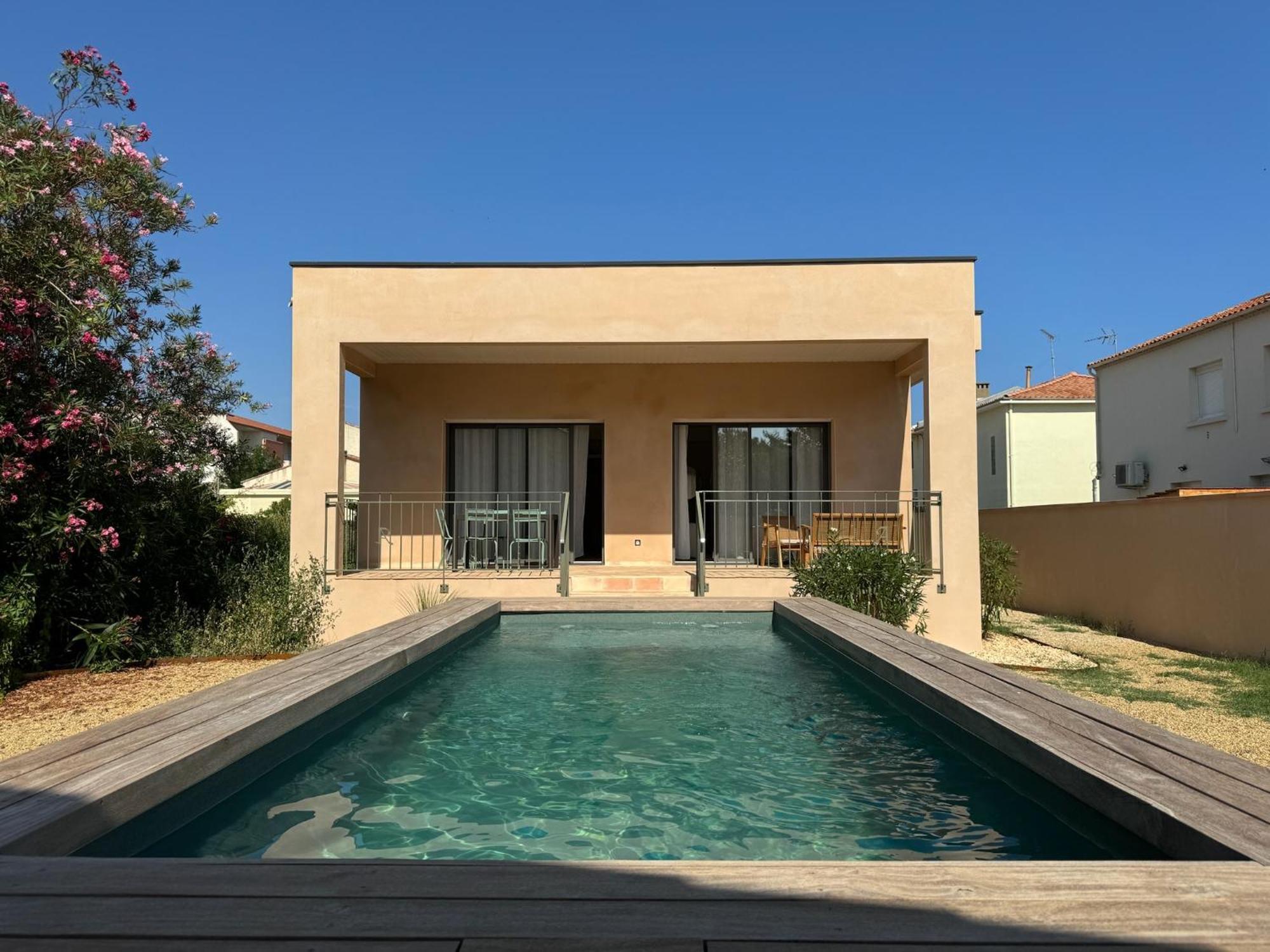 Villa Familiale Avec Piscine Hyper Centre Valras-Plage Exterior foto